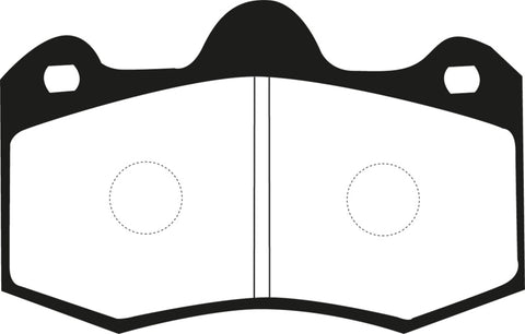 EBC 11+ Mclaren MP4-12C 3.8 Twin Turbo Yellowstuff Rear Brake Pads