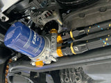 GReddy AN10 90 Degree Swivel Hose End - Black/Gold Anodized