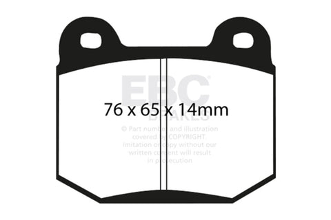 EBC 99-03 Mitsubishi Lancer Evolution 2.0 Turbo Redstuff Rear Brake Pads