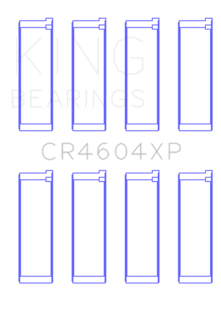 King 07-09 Mazdaspeed 3 L3-VDT MZR DISI (t) Duratec High Performance Rod Bearing Set - Size +0.25mm