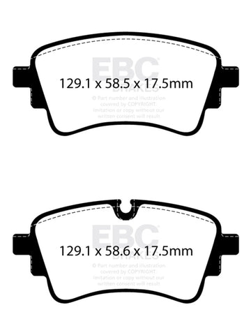 EBC 2020+ Audi A4 B9 2.0T Yellowstuff Rear Brake Pads