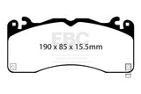 EBC 15-23 Ford Mustang 5.0L (Gen 6) Redstuff Front Brake Pads