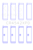 King Honda K-Series (except A3) 16v 2.0L/2.3L/2.4 XP Tri-Metal Performance Rod Bearing - Set of 4