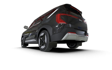 Rally Armor 2027 Kia EV5 Black Mud Flap - Metallic Black Logo