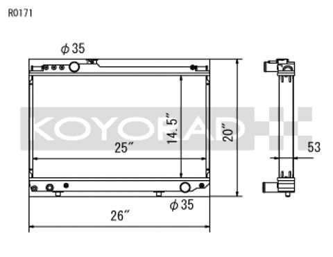 Koyo 86-92 Toyota Supra NA/Turbo MT Only (USDM Vehicles Req. M16x1.5 Plug) Radiator