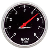 Autometer Designer Black Fuel Level Gauge 2-1/16in Electrical 70 Ohms E / 10 Ohms F - 90 Deg Sweep