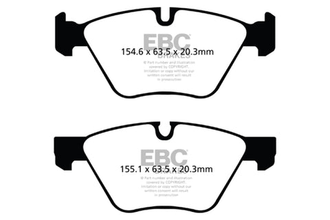 EBC 09+ BMW Z4 3.0 (E89) Redstuff Front Brake Pads