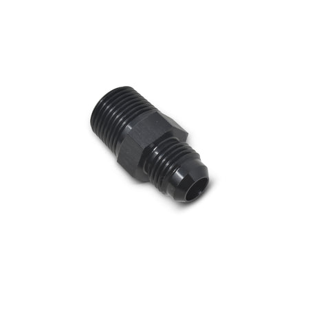 Russell Performance -8 AN to 1/2in NPT Straight Flare to Pipe (Black)