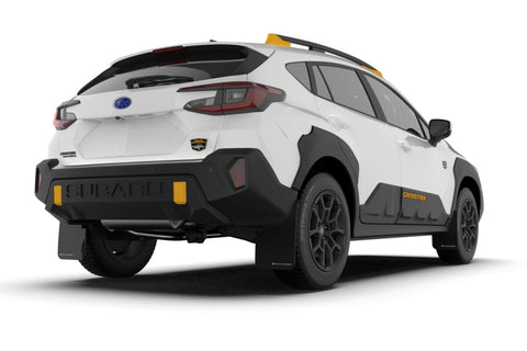 Rally Armor 24-25 Subaru Crosstrek (Wilderness Only) Black UR Mud Flap W/Red Logo - No Drilling Req