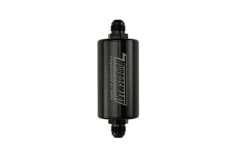 Turbosmart 10um 8AN Inline Fuel Filter - Black