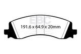 EBC 2020+ Ram 2500 HD 6.4L Greenstuff Rear Brake Pads
