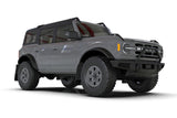 Rally Armor 21-25 Ford Bronco (Steel Bmpr + RB - NO Rptr/Sprt) Blk Mud Flap w/Met. Blk Logo