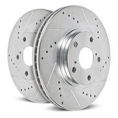 Power Stop 19-21 Subaru Ascent Front Evolution Drilled & Slotted Rotors - Pair