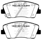 EBC 2019+ Genesis G70 2.0T Yellowstuff Front Brake Pads