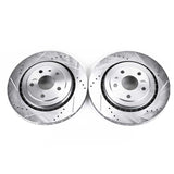 Power Stop 16-18 Cadillac ATS Rear Evolution Drilled & Slotted Rotors - Pair