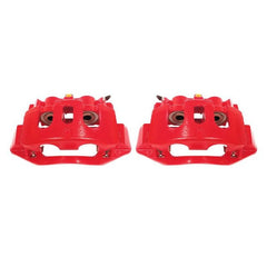 Power Stop 11-19 Chevrolet Silverado 2500 HD Rear Red Calipers w/Brackets - Pair