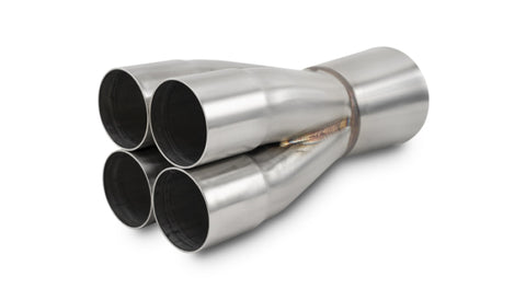 Vibrant 4-1 SS Merge Collectors (2in Inlet Slipover ID 3-1/2in Merge Outlet OD) - Sold Individually