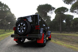 Rally Armor 18-24 Jeep JL Wrangler Red UR Mud Flap w/Black Logo