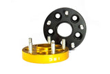ISC Suspension 5x100 to 5x114 15mm Wheel Adapters Black - Set of 4