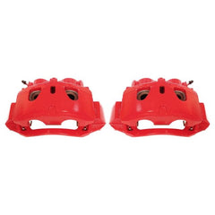 Power Stop 11-19 Chevrolet Silverado 2500 HD Front Red Calipers w/Brackets - Pair