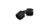 Vibrant -16AN X -16AN Female Flare Swivel 45 Deg Fitting (AN To AN) -Anodized Black Only