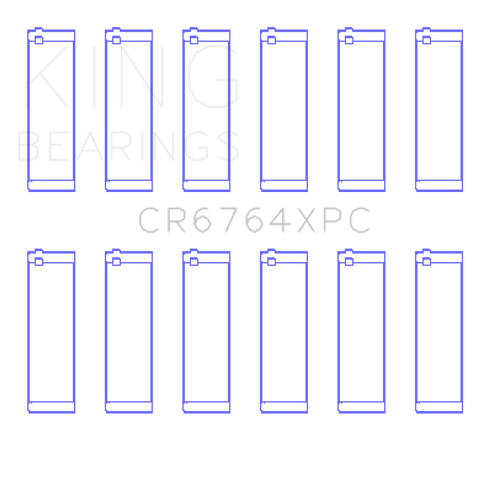 King Engine Bearings Skoda BUD (Size STDx) Performance MaxKote Coated Rod Bearing Set