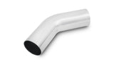 Vibrant 5in OD T6061 Aluminum Mandrel Bend 45 Degree - Polished