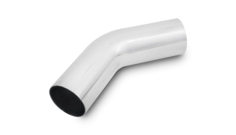 Vibrant 5in OD T6061 Aluminum Mandrel Bend 45 Degree - Polished