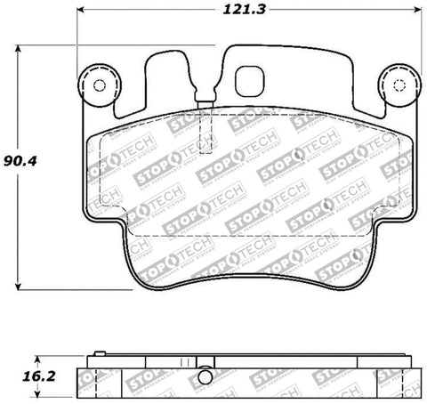 StopTech Performance 00-07 Porsche Boxster S / 06-07 Cayman / 99-05 911 Carrera Front Brake Pads