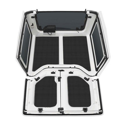 DEI 11-18 Jeep Wrangler JK 2-Door Boom Mat Complete Headliner Kit - 6 Piece - Black