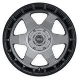 Weld Off-Road Ridge 20x9 - 8x170 BP - ET0 - 125.1mm CB - Satin Gunmetal Wheel (Black Ring)