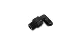 Vibrant -8AN to 1/4in NPT Male Swivel 90 Degree Adapter Fitting