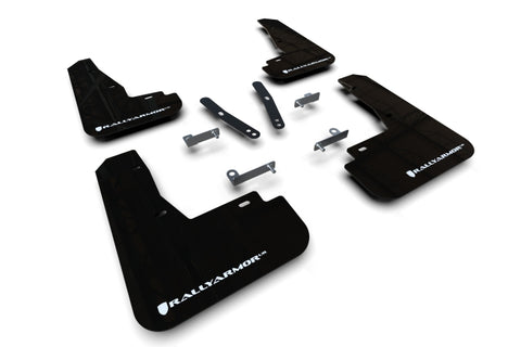 Rally Armor 22-25 Kia EV6 Black UR Mud Flap White Logo