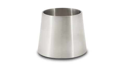 Vibrant 3.0in x 1.5in T304 Stainless Steel Straight Reducer - 6in Length