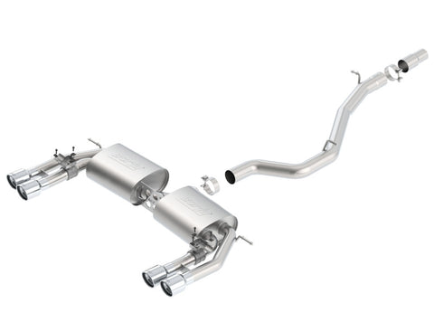 Borla 13-15 Audi S3 S-Type Dual Round Rolled Catback Exhaust