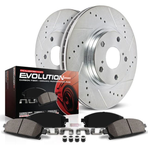 Power Stop 12-18 Fiat 500 Rear Z23 Evolution Sport Brake Kit