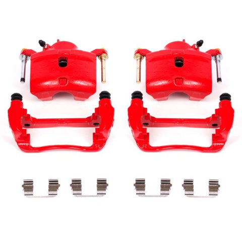 Power Stop 13-15 Acura ILX Front Red Calipers w/Brackets - Pair