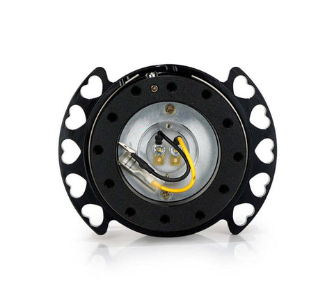 NRG Quick Release Kit - Black Body/ Black Heart Cutout Ring