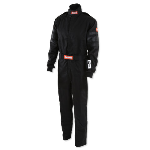 RaceQuip Black SFI-1 1-L Suit - Medium