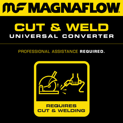 MagnaFlow Universal Catalytic Converter 2.50inch Angled Inlet