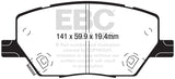EBC 2015+ Fiat 500X 1.4L Turbo Yellowstuff Front Brake Pads