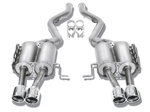 Borla 15-17 Ford F-150 2.7/3.5L V6 / 5.0 V8 2/4WD Black Chrome Angle-Cut Side Exit Catback Exhaust