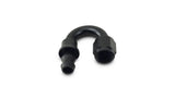 Vibrant -6AN Push-On 180 Deg Hose End Fitting - Aluminum