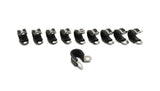 Vibrant Stainless Steel Cushion P-Clamp for 0.3125in OD Hose (10 Pack)