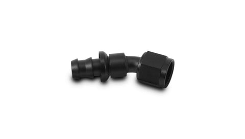 Vibrant Push-On 30 Degree Hose End Elbow FittingSize -10AN