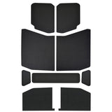 DEI 18-23 Jeep Wrangler JL 4-Door Boom Mat Headliner - 9 Piece - Black