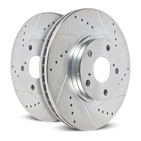 Power Stop 00-05 Ford Excursion Rear Evolution Drilled & Slotted Rotors - Pair