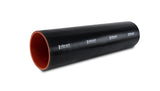 Vibrant Silicone Straight Hose Coupler 1.625in ID x 12.00in Long - Gloss Black