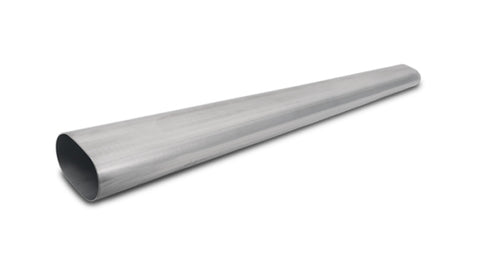 Vibrant 3.5in Oval (Nominal Size) T304 SS Straight Tubing (16 ga) - 5 foot length