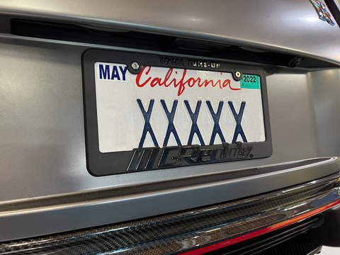 GReddy Total Tune Up License Plate Frame - Black Out